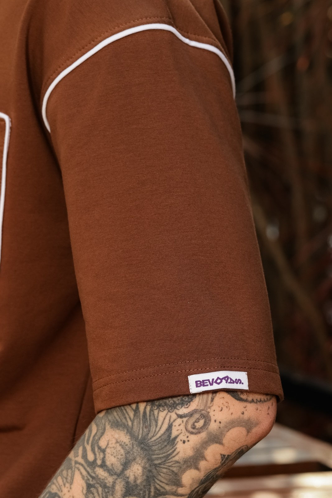 Brown Oversized Pocket Tee