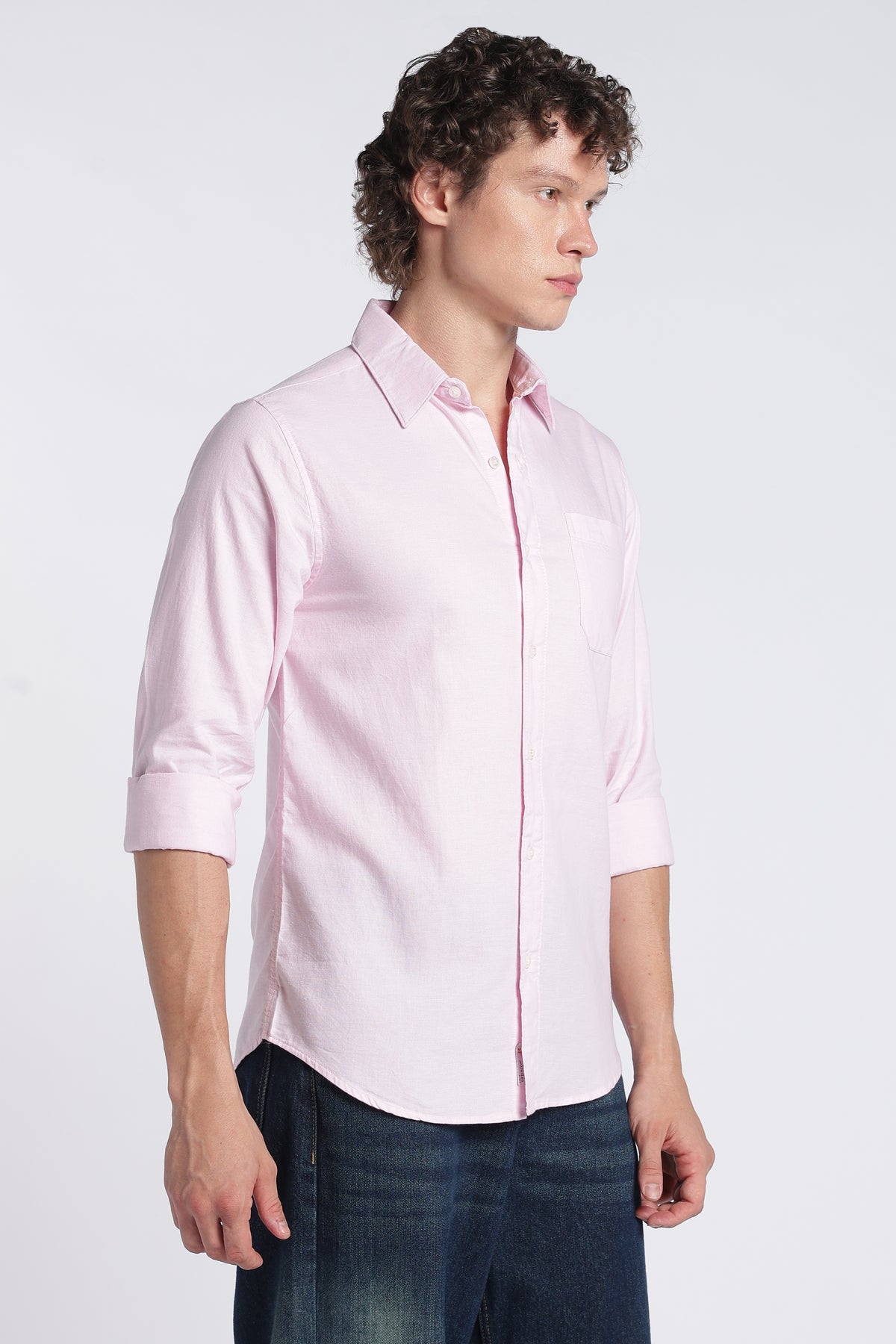 Men's Pink Oxford Shirt – Full Sleeve Regular Fit Cotton Shirt | 2dudes