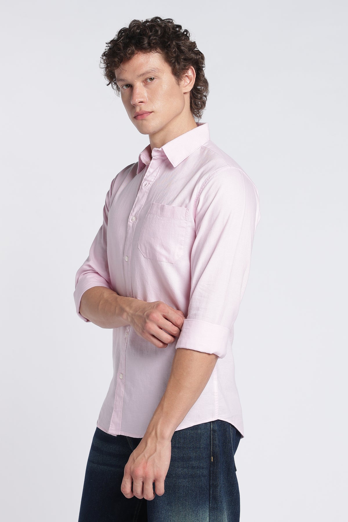 Men's Pink Oxford Shirt – Full Sleeve Regular Fit Cotton Shirt | 2dudes