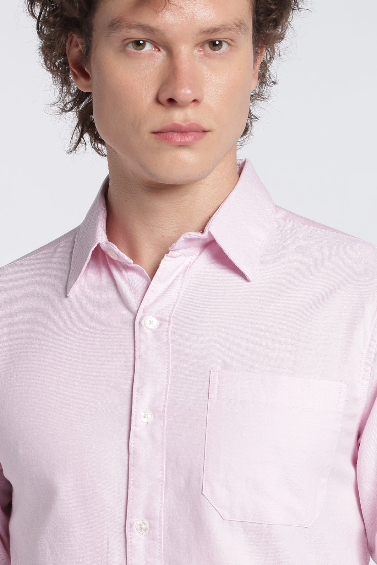Men's Pink Oxford Shirt – Full Sleeve Regular Fit Cotton Shirt | 2dudes
