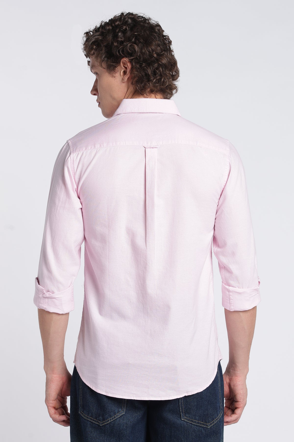 Men's Pink Oxford Shirt – Full Sleeve Regular Fit Cotton Shirt | 2dudes