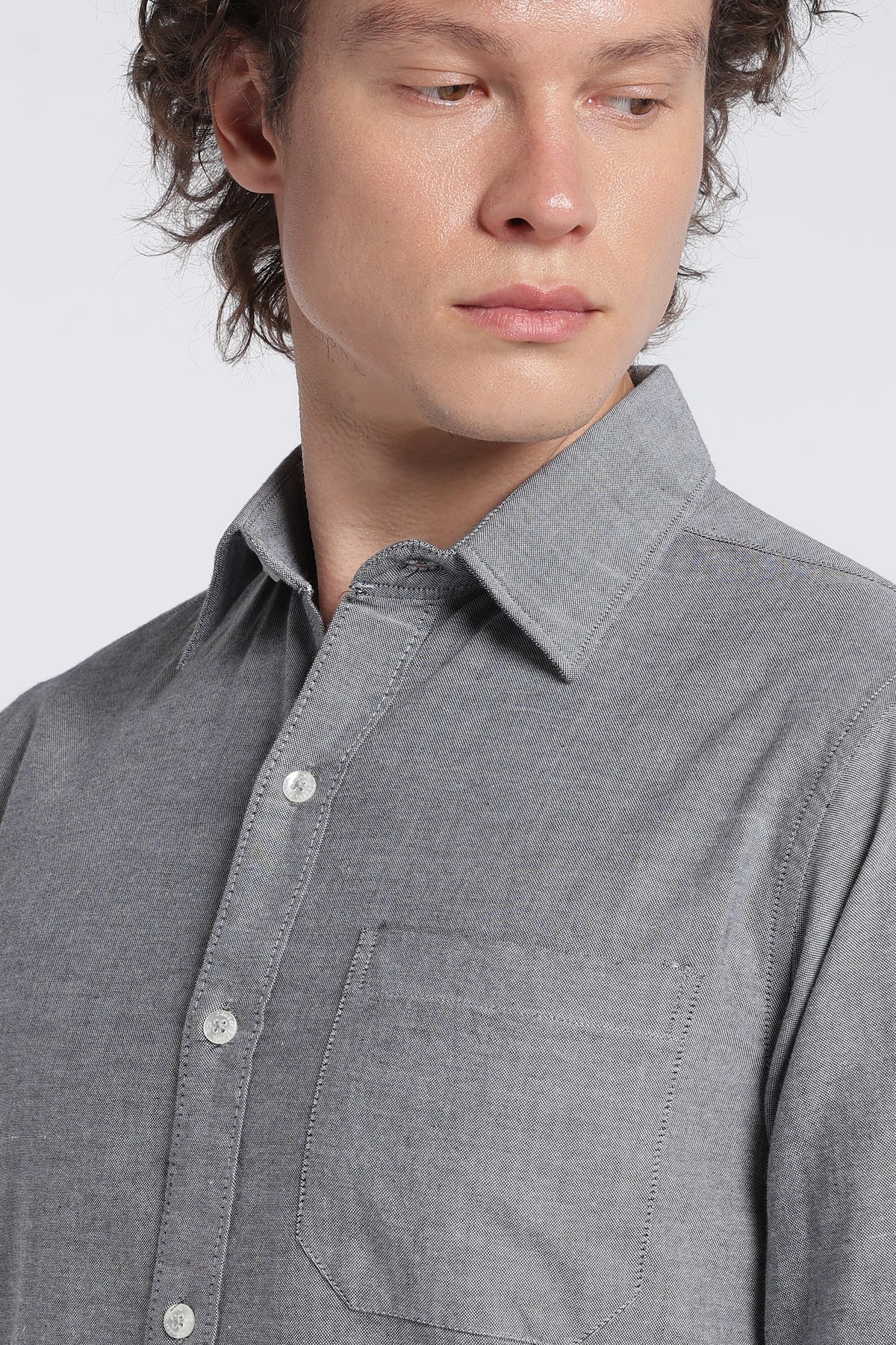 Men's Black Oxford Shirt – Full Sleeve Regular Fit Cotton Shirt | 2dudes