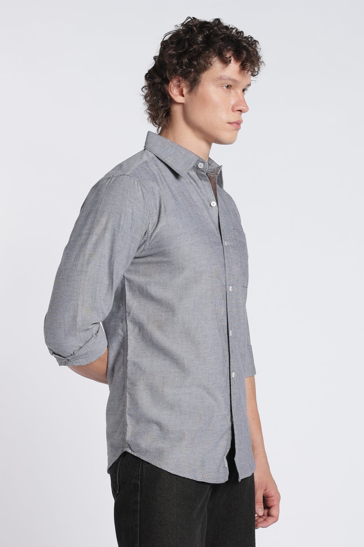 Men's Black Oxford Shirt – Full Sleeve Regular Fit Cotton Shirt | 2dudes
