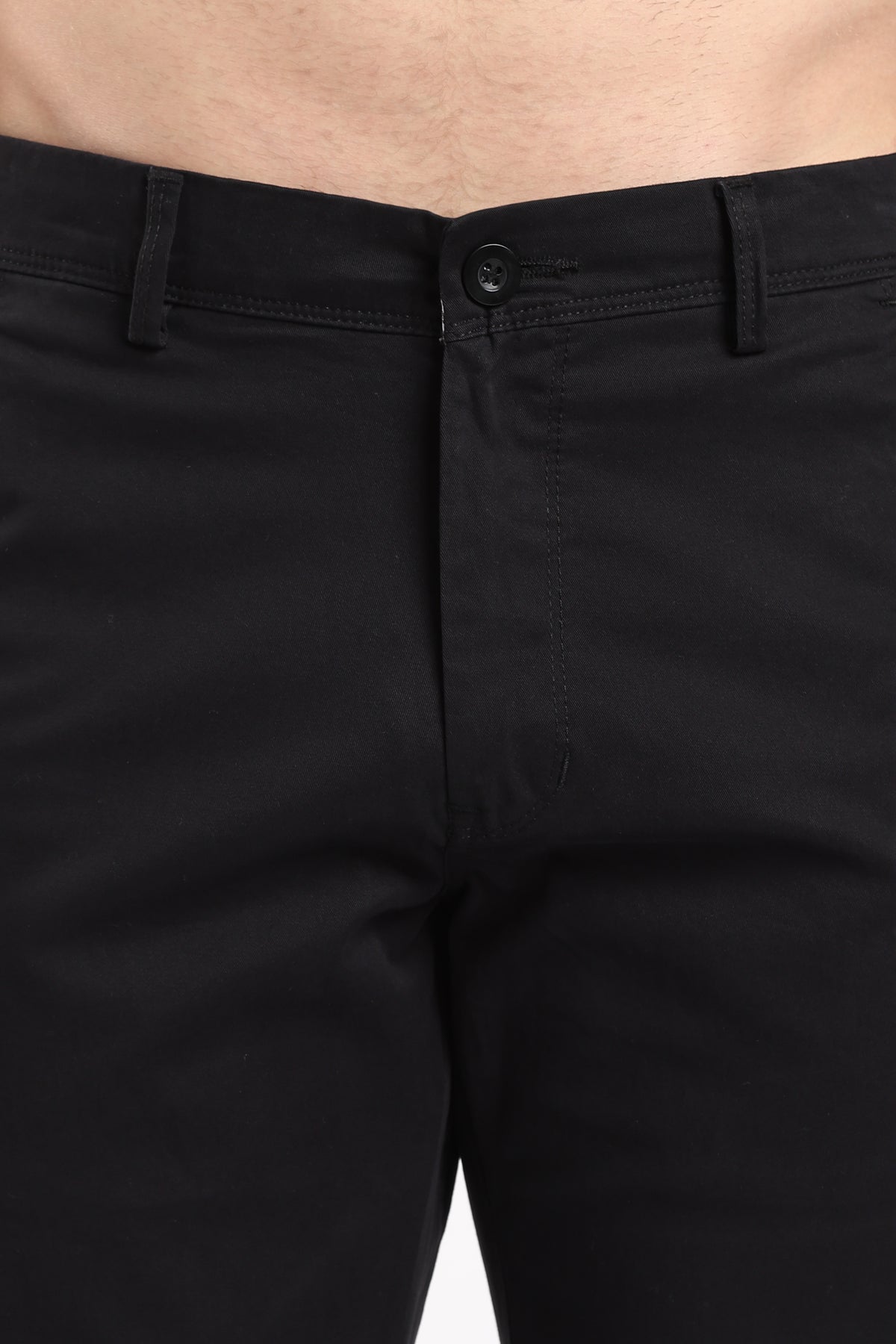 Men's Black Cotton Chinos – Brooklyn Fit Straight Leg Trousers | 2dudes