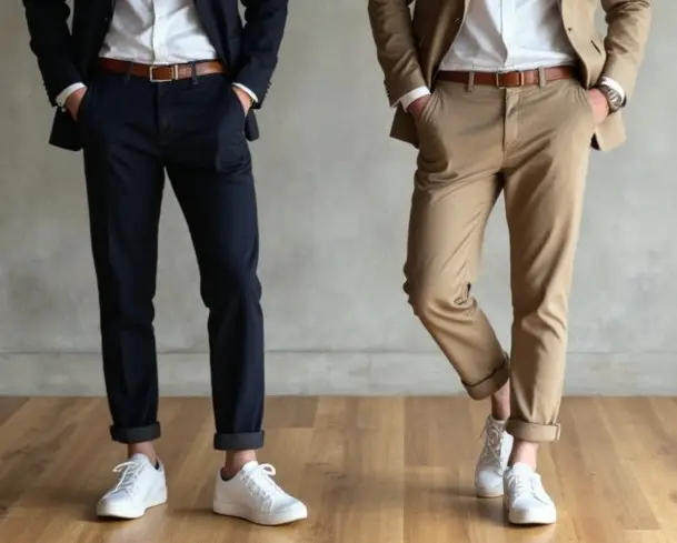 Upgrade your wardrobe with trousers that blend form and function. These aren't your standard formals—they're styled for flexibility, with fabric tech that allows movement and a silhouette that adapts to both meetings and meetups. Pair with shirts, tees, or even a blazer — total wardrobe workhorse.